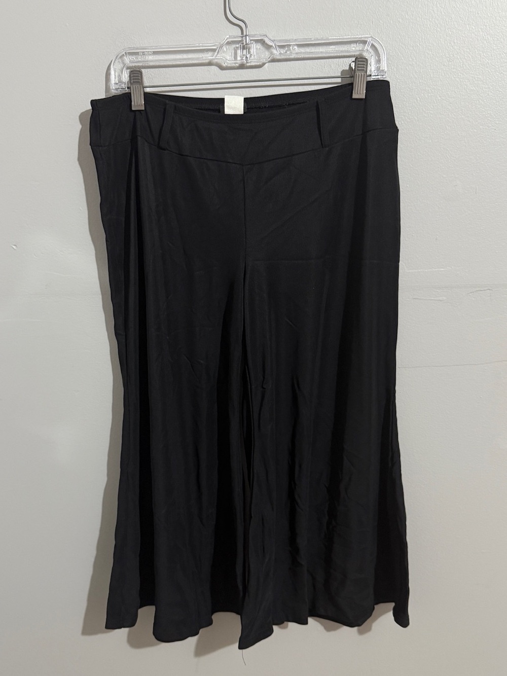 Vanity Gaucho Pants Womens XL Culottes Wide Leg Cropped Pull On Flowy Stretch